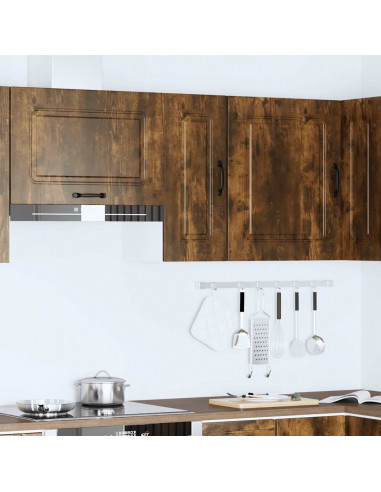 Pensile da Cucina Kalmar Rovere Fumo in Legno Multistrato
