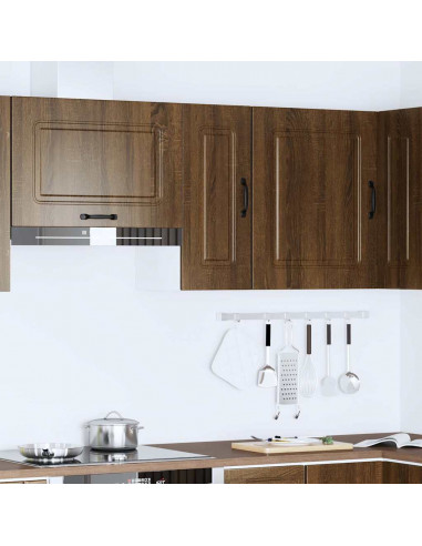 Pensile da Cucina Kalmar Rovere Marrone in Legno Multistrato