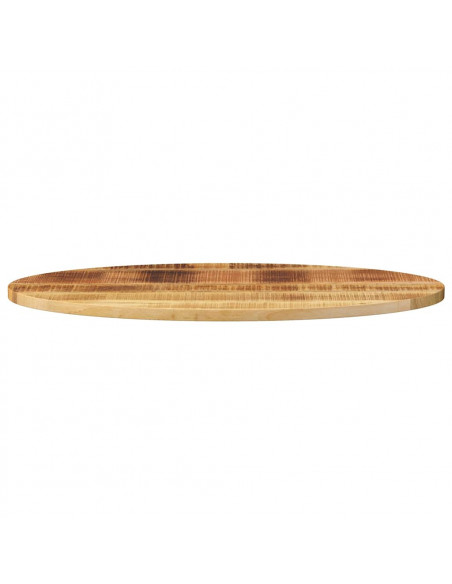 Piano Tavolo 110x40x3,8 cm Ovale in Legno Massello di Mango