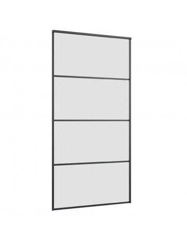 Porta Scorrevole con Ferramenta 102,5x205cm Vetro ESG Alluminio