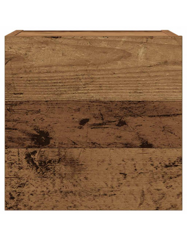 Set Mobile TV 5 pz Montato a Parete Legno Antico in Truciolato