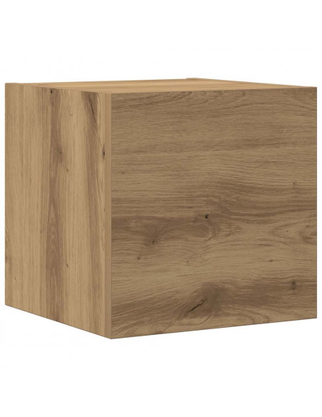 Set Mobile TV 5 pz Montato a Parete Rovere in Legno Multistrato