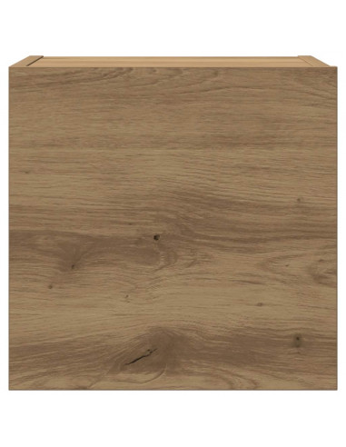 Set Mobile TV 5 pz Montato a Parete Rovere in Legno Multistrato