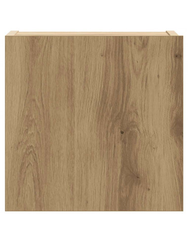 Set Mobile TV 6 pz Montato a Parete Rovere in Legno Multistrato