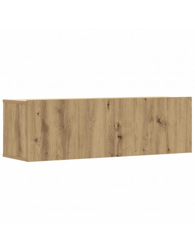 Set Mobile TV 6 pz Montato a Parete Rovere in Legno Multistrato