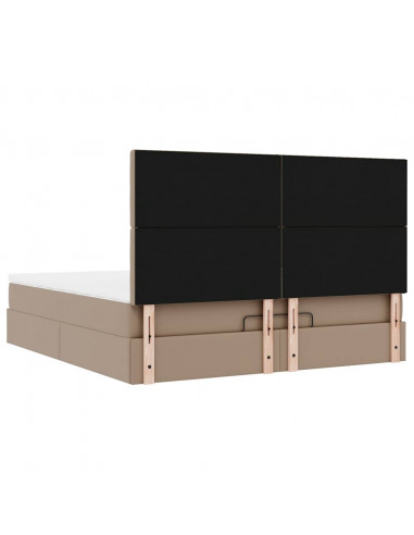 Struttura Letto Pouf con Materasso 180x200 cm Similpelle