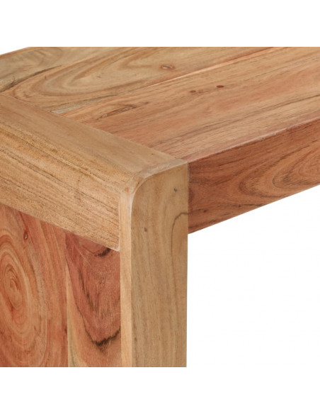 Tavolo Consolle 110x30x76 cm in Legno Massello di Acacia