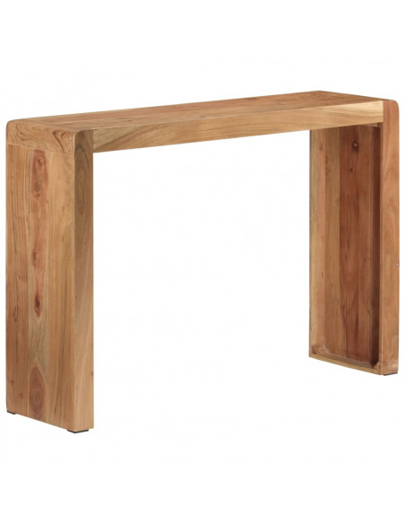 Tavolo Consolle 110x30x76 cm in Legno Massello di Acacia