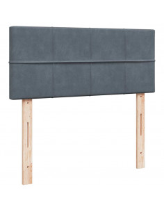 Struttura Letto Pouf con Materasso 80x200 cm Velluto