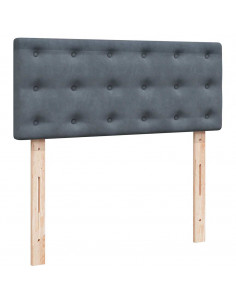 Struttura Letto Pouf con Materasso 80x200 cm Velluto