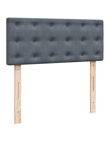 Struttura Letto Pouf con Materasso 80x200 cm Velluto