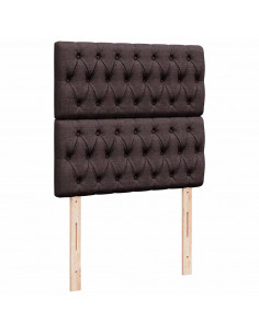 Struttura Letto Pouf con Materasso 90x190 cm in Tessuto 2