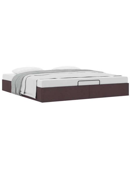 Struttura Letto Pouf senza Materasso 200x200 cm in Tessuto