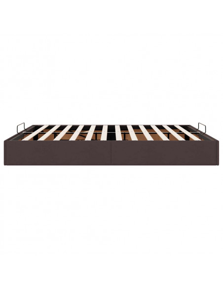 Struttura Letto Pouf senza Materasso 200x200 cm in Tessuto
