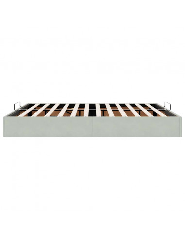 Struttura Letto Pouf senza Materasso 200x200 cm in Velluto