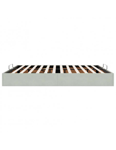 Struttura Letto Pouf senza Materasso 200x200 cm in Velluto