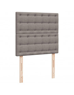 Pouf Letto con Materasso Tortora 100x200 cm in Tessuto 2