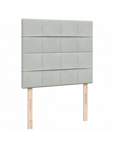 Struttura Letto Pouf con Materassi 120x200 cm Velluto