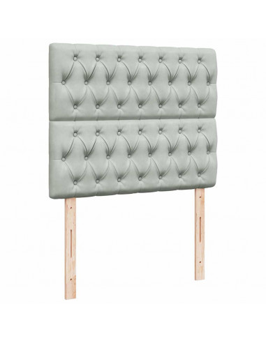 Struttura Letto Pouf con Materassi 120x200 cm Velluto