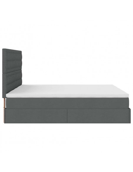 Struttura Letto Pouf con Materassi 160x200 cm in Tessuto