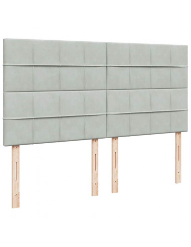 Struttura Letto Pouf con Materassi 160x200 cm in Velluto