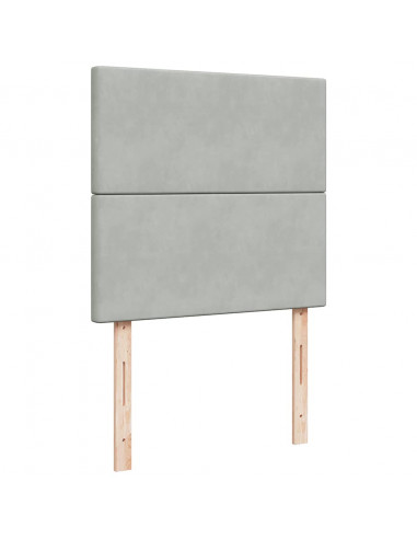 Struttura Letto Pouf con Materassi 160x200 cm in Velluto