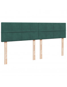 Struttura Letto Pouf con Materassi 160x200 cm Velluto 2