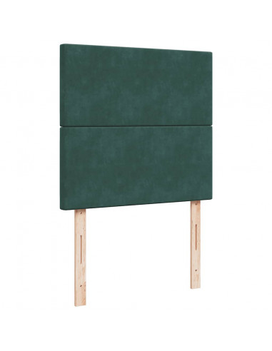 Struttura Letto Pouf con Materassi 160x200 cm Velluto