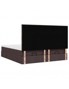 Struttura Letto Pouf con Materassi 180x200 cm in Tessuto