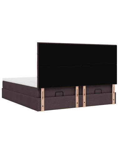 Struttura Letto Pouf con Materassi 180x200 cm in Tessuto