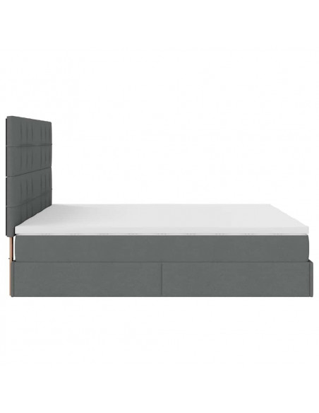 Struttura Letto Pouf con Materassi 180x200 cm in Tessuto