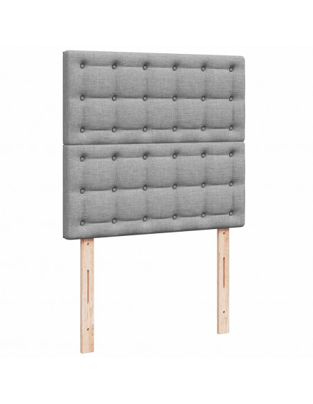 Struttura Letto Pouf con Materassi 180x200 cm in Tessuto