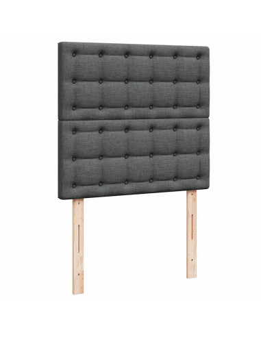 Struttura Letto Pouf con Materassi 180x200 cm in Tessuto
