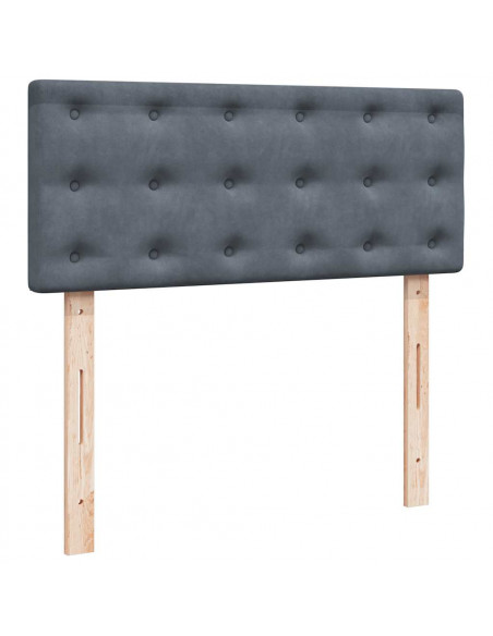 Struttura Letto Pouf con Materasso 120x200 cm Velluto