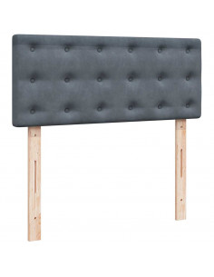 Struttura Letto Pouf con Materasso 120x200 cm Velluto