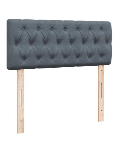 Struttura Letto Pouf con Materasso 120x200 cm Velluto