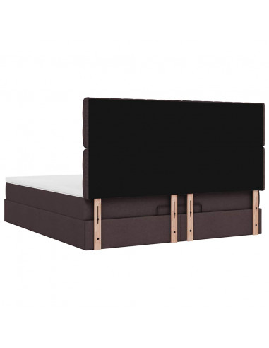 Struttura Letto Pouf con Materasso 160x200 cm in Tessuto