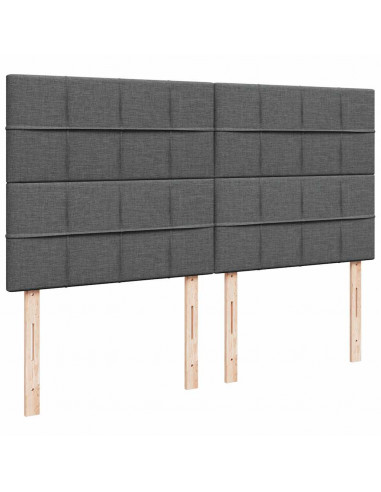 Struttura Letto Pouf con Materasso 160x200 cm in Tessuto