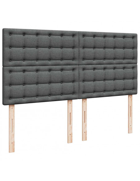Struttura Letto Pouf con Materasso 160x200 cm in Tessuto