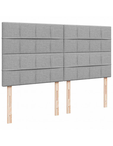 Struttura Letto Pouf con Materasso 160x200 cm in Tessuto