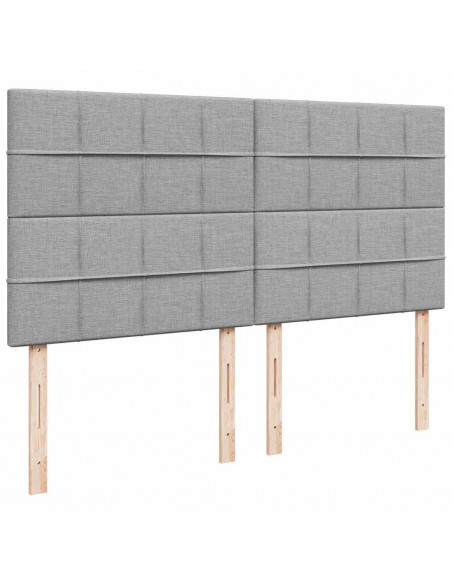 Struttura Letto Pouf con Materasso 160x200 cm in Tessuto