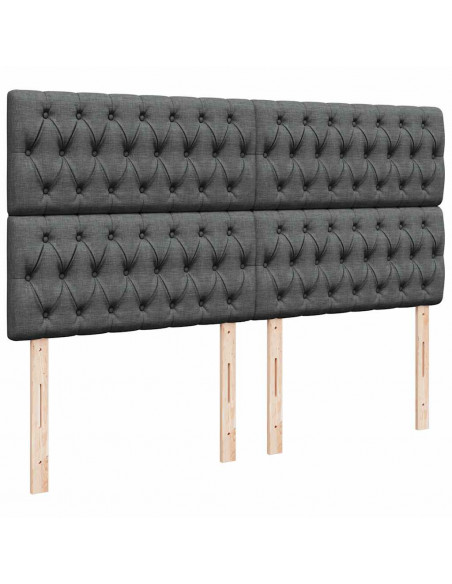 Struttura Letto Pouf con Materasso 160x200 cm in Tessuto