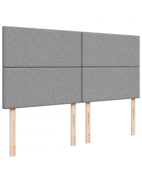 Struttura Letto Pouf con Materasso 160x200 cm in Tessuto