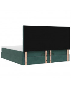 Struttura Letto Pouf con Materassi 180x200 cm Velluto