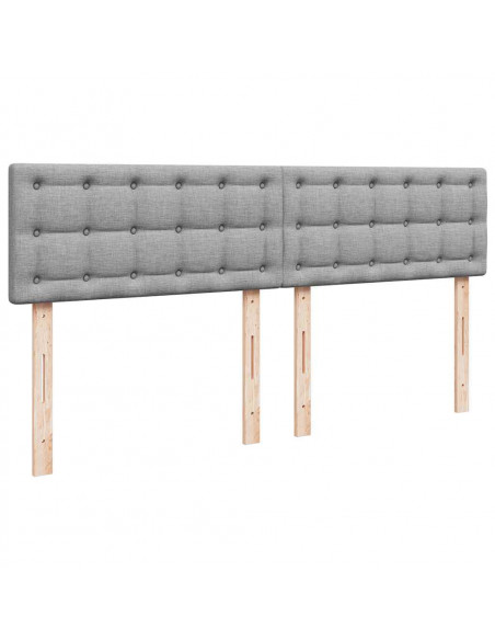 Struttura Letto Pouf con Materasso 160x200 cm in Tessuto