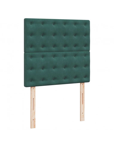 Struttura Letto Pouf con Materassi 180x200 cm Velluto