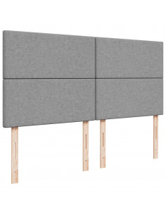 Struttura Letto Pouf con Materasso 160x200 cm in Tessuto