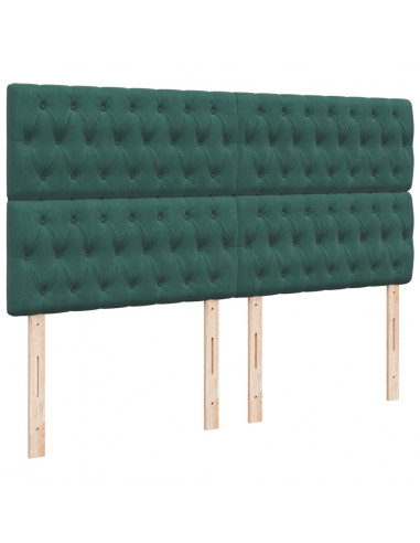 Struttura Letto Pouf con Materassi 180x200 cm Velluto