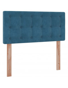 Struttura Letto Pouf con Materasso 90x190 cm in Velluto 2