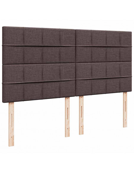 Struttura Letto Pouf con Materassi 200x200 cm in Tessuto